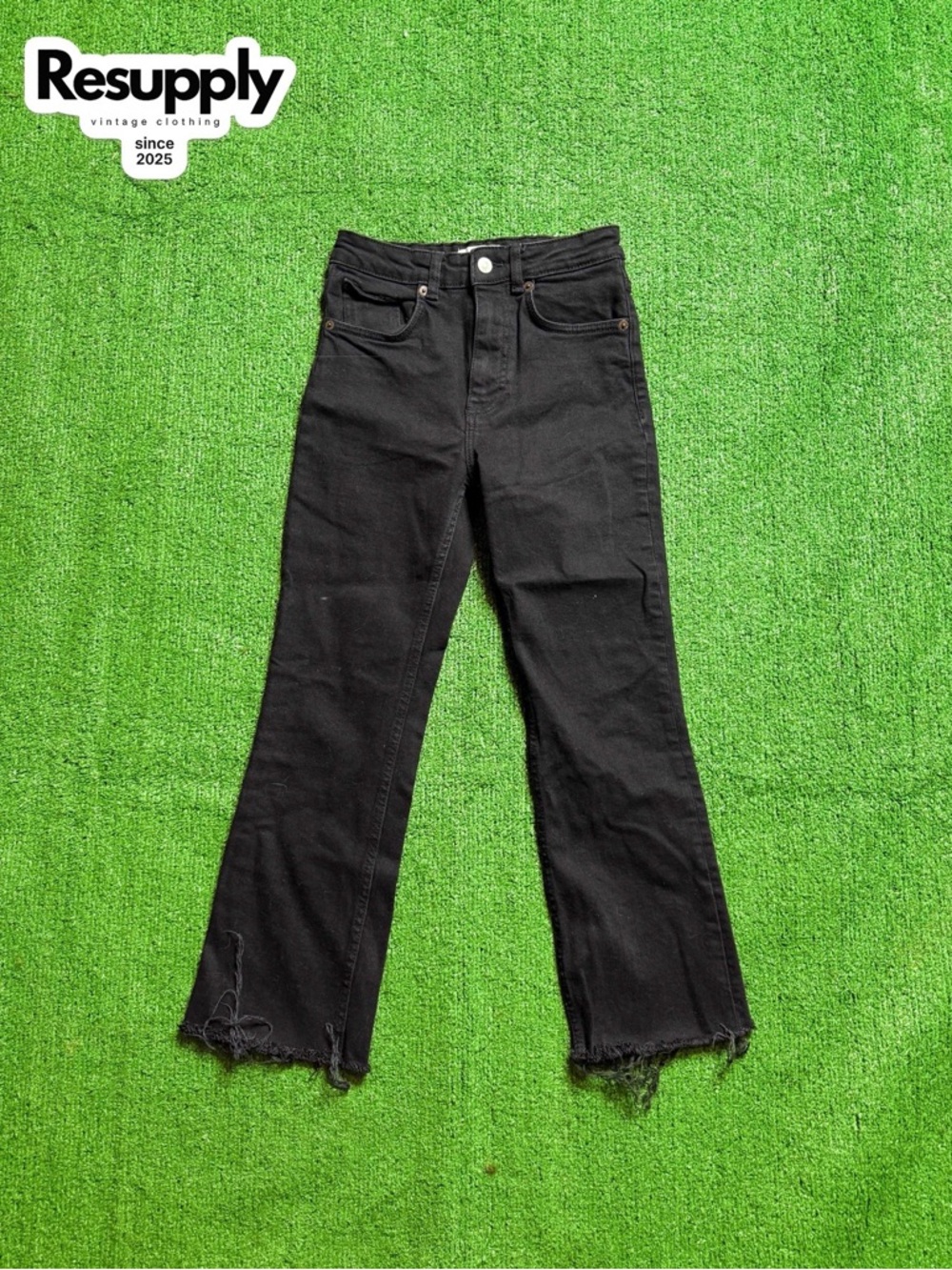 Zara Black Jeans Size Women’s Size 4 High-Rise Straight